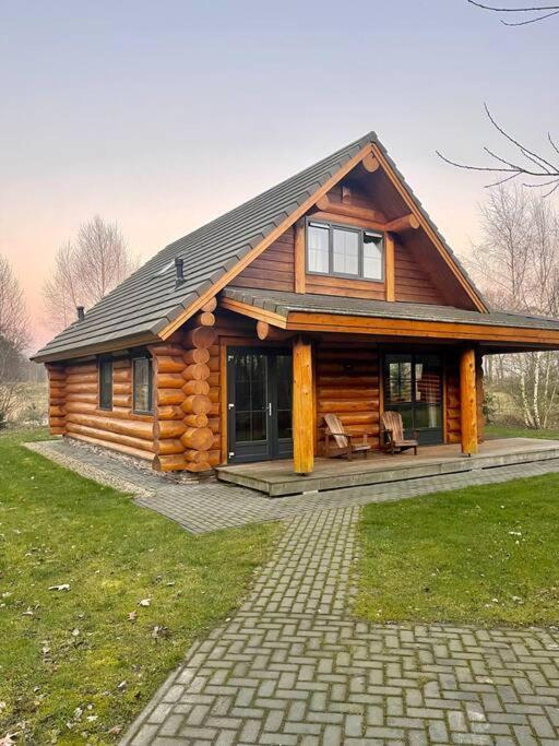 Unieke Houten Villa Met Sauna In Twente - 6P Den Ham Buitenkant foto