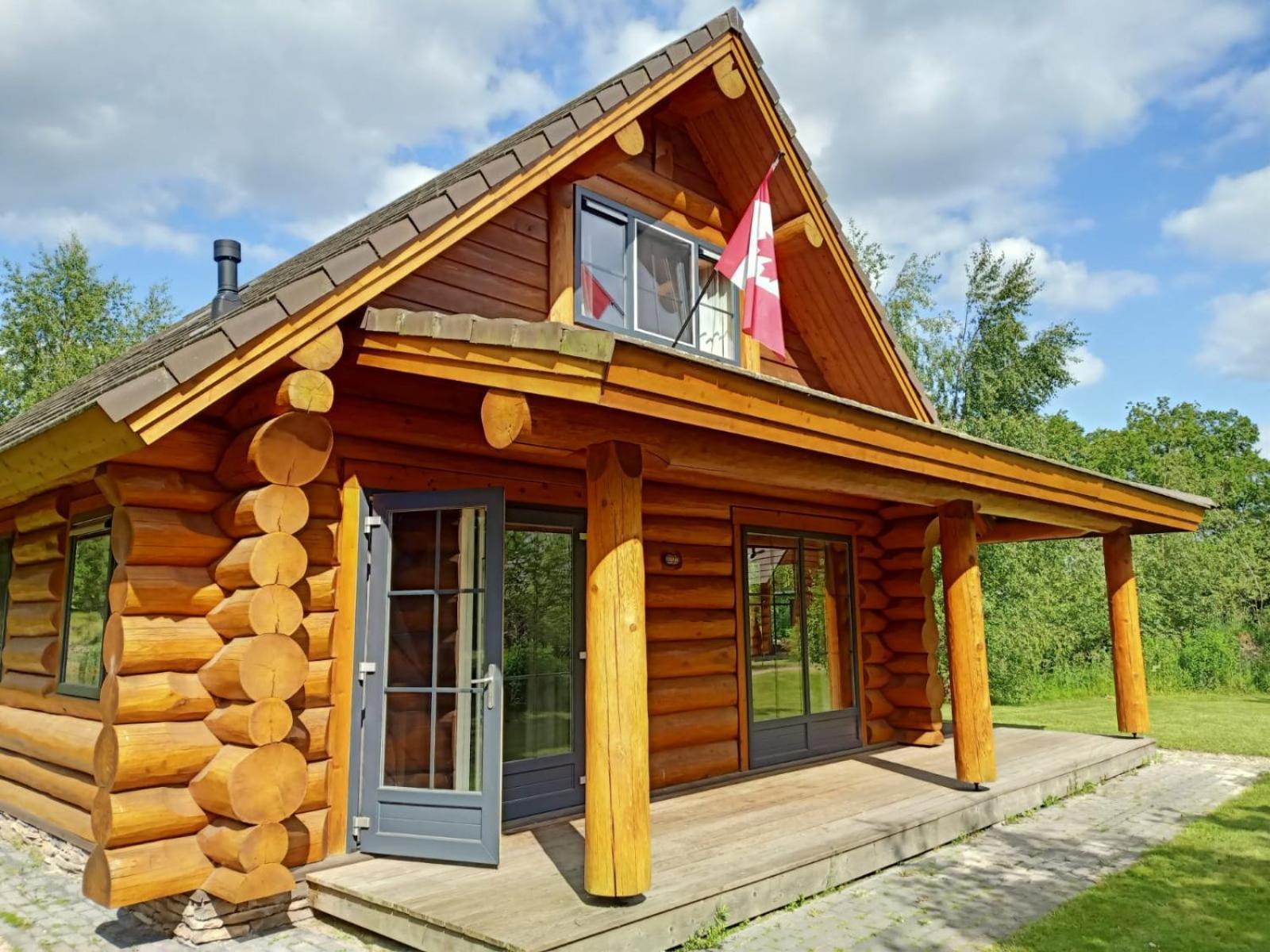 Unieke Houten Villa Met Sauna In Twente - 6P Den Ham Buitenkant foto